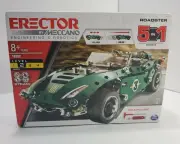 Erector by Meccano, 5 in 1 Roadster Pull Back Car Building Kit, for Ages 8...
