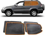 X-CAR Port Rear Window Sun Shade for Toyota Landcruiser Prado 120 03-09 Magnetic Car Sun Blind Mesh