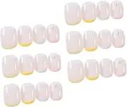 FRCOLOR 1 Box Nail Gel Polish Press Nails Medium Fake Nails Tips Nail Decorations for Nail Art Gel Tip Fake French Nail Kit French Tip Press Nails Decorative Nails Tips Abs