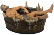 The Witcher 3: Wild Hunt Geralt in the Bath 8-Inch PVC Statue Figure