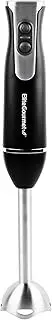 Elite Gourmet EHB1015 Immersion Hand Blender 500 Watts 2 Speed Mixing with Stainless Steel Blades, Detachable Wand Stick Mixer, Smoothies, Baby Food, Soup, Black