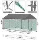 Strong Thicken Nylon Netting Heavy Duty Metal Chicken Coop Run Rabbit Hutch Cage