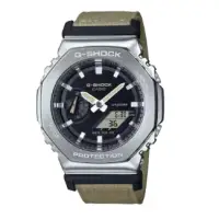 在飛比找環球Online優惠-領券再折【CASIO】G-SHOCK八角布質編織雙顯錶-GM