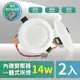 【青禾坊】好安裝系列 歐奇 TK-AE003 OC 14W 12cm LED崁燈 保固兩年 (2入)