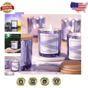 15-Pack 8oz Purple Mercury Glass Candle Jars with Lids & Labels - Elegant Design