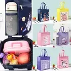 Side Mesh Pocket Lunch Bag Storage Bag Cooler Warm Box Picnic Travel