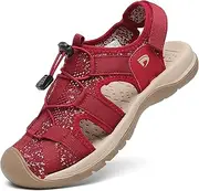 [Dannto] Women's Sport Sandals Close Toe Mesh Hiking Outdoor Athletic Casual Walking Sandals Water Shoes
