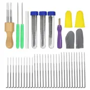 37Pcs Needle Felting Kit, Wool Felting Needle Tool Holder, 3 Size Felting Needle