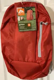 New Ozark Trail Hiking Lightweight Day Pack 10L Backpack Red NWT