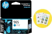 HP 965 Genuine Original High Yield Cyan Ink Printer Cartridge works with HP OfficeJet Pro 9010 All-in-One Printer series, HP OfficeJet Pro 9020 All-in-One Printer series - (3JA77AA)