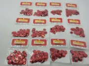 960 pcs Vintage Sulyn Large 12mm Round Cup Metallic Red Sequins Sewing Crafts