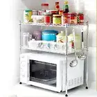 Stainless Steel Microwave Shelf Stand Rack Kitchen Rack 53cm H x 55cm W x 30cmD