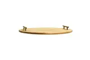 Alex Liddy Acacia Round Serving Board with Handles 50cm