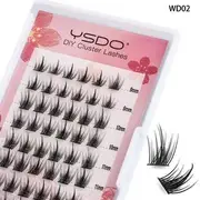 Lashie - Volume Crisscross Cluster False Eyelashes (Various Designs) WD02 - Black - One Size