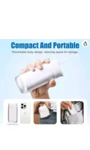 Portable Water Dental Flosser Cordless Oral Irrigator, Mini Rechargeable