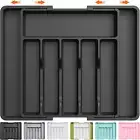 Cutlery Drawer Organizer Expandable Utensil Tray Adjustable Silverware Holder La