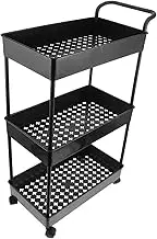 NAMOARLY Multi Rolling Cart with Wheels Heavy Duty Plastic Shelving Rack for Kitchen Bathroom Office Compact Space Saving Organizer with Convenient Mobile Storage