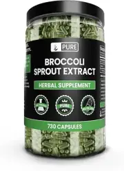 Pure Broccoli Sprout Extract (730 Capsules) Natural, Gluten-Free & Preservative*