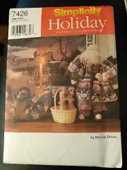 Simplicity Crafts 7426 Noah's Ark Doll And Plush Sewing Pattern Size 23" Uncut