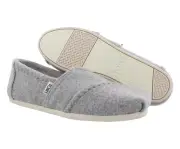 TOMS Women's Classics Drizzle Grey Wool/Faux Shearling 6.5 B US, Color: Drizzle
