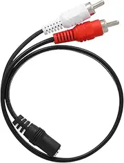 Labymos 0.25 Meter RCA o Cable 3.5mm Female to 2 RCA Male Stereo Adapter Y Cable for Headphone Amplifier