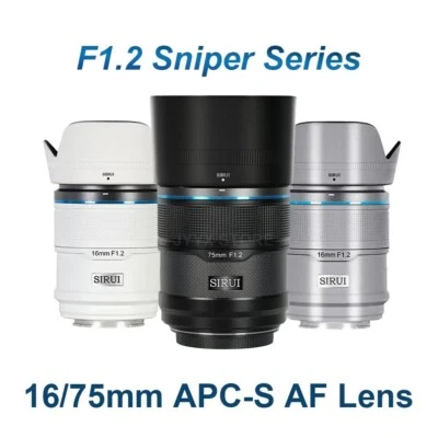 Sirui Sniper 16mm 75mm F1.2 AF APS-C Camera Lens For Fuji X Nikon Z Sony E DHL