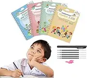 Magical Handwriting Workbooks Practice Copybook, Magic Calligraphy That Can Be Reused Handwriting Copybook Tracing Book (Medium)