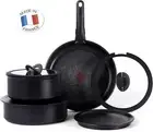 Tefal Ingenio Induction Platinum 8 Piece Cookware Set Black