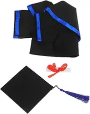 IMIKEYA Miniature Graduation Robe for Dolls Plush Outfit Cap for Decorative Play