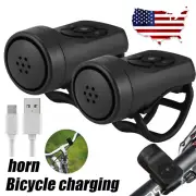 2Pcs Bike Electronic Horn 120 Db Warning Safety Electric Bicycle Handlebar Bell