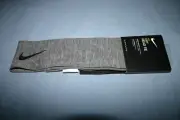 NIKE DRY SWEAT WICKING DRI-FIT TECH HEAD TIE HEAD BAND OSFM 86755 GRAY NIP