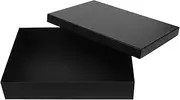 iplusmile Black Present Box Rectangular Present Packing Case for Christmas for Birthdays Weddings and Special Occasions