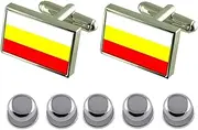 [Select Gifts] Shirt Dress Studs Hradec Kralove City Czech Republic Flag Cufflinks