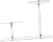 GETAJGHSD 1 Set Clear Acrylic Multi Layer Display Stand for Perfume Action Figures and Jewelry Stylish and Space Saving Desktop Organizer for Closet Vanity Elegant Portable Design