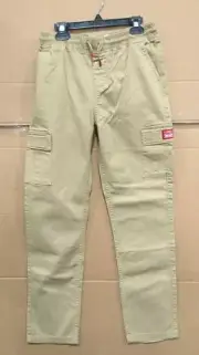 Levi's Youth Cargo Pants Size 14 Pull Up, Stretch, Drawstring Cord P4
