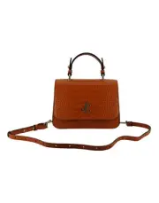 Jimmy Choo Orange Leather Top Handle and Shoulder Bag - RRP 1555.2 USD
