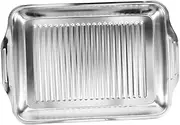 Stainless Steel Fish Serving Platter Rectangular Roasting Dish for Induction Cookers Durable and Stylish Tray for Cooking and Serving Seafood Easy to Clean