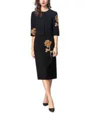 BURRYCO Cardigan & Skirt Set