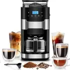 Kismile 10-Cup Digital Drip Coffee Maker with Built-In Grinder, 12-Hour Timer...