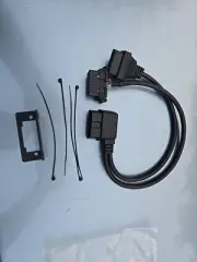 1.6Ft Feet 50Cm OBDII OBD2 16 Pin Right Angle Male to Female Y Splitter Extensio
