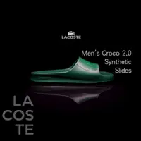 在飛比找蝦皮購物優惠-【英明羽球】LACOSTE 鱷魚 一體成形 防水 塑膠 拖鞋
