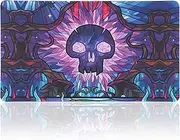 Playmat for MTG - 24x14 Inches Stitched MTG Playmat with Non-Slip Rubber Base, Includes Storage Bag - Ideal for TCG, CCG, RPG Card Games