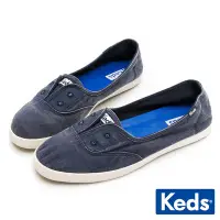 在飛比找Yahoo奇摩購物中心優惠-Keds CHILLAX MINI 舒適輕量娃娃鞋-深藍