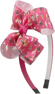 [Hoement] 10pcs Cute Bowknot Printed Ribbon Hair Bands for Girls Headbands for Boys and Girls Mixed Styles for Daily Wear Hair Accessories for Parties and Outings