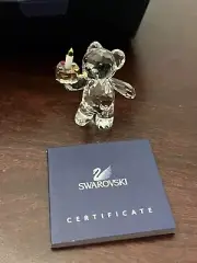 Swarovski Kris Bear Your Big Day Retired 2007 MIB #905791 Crystal Bear Celebrate
