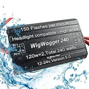 WigWagger 240 ALTERNATING EMERGENCY POLICE WIG WAG HEADLIGHT FLASHER LED STROBE