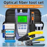 19pcs/set FTTH Fiber Optic Tool Kit with -70~+10dBm Optical Power Meter 10MW New