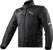 LS2 Serra Evo waterproof Motorcycle Textile Jacket, black, Size 2XL for Men
