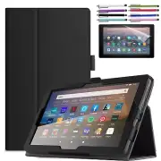 Folio Case for Amazon Fire HD 8 (2024 Release) Tablet Cover Smart Leather Stand