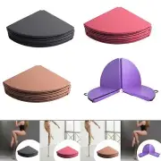 Round Yoga Mat Gymnastics Folding Pole Dance Mat for Indoor Pilates Home Gym